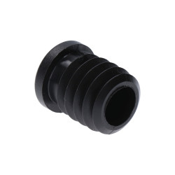 M8,A-25mm,H-25mm,C-5mm,čierna,Hrúbka steny-1.5-2mm,Plastová kruhovo-rúrková zátka s maticou M8 M8,A-25mm,H-25mm,C-5mm,čierna,Hrúbka steny-1.5-2mm,Plastová kruhovo-rúrková zátka s maticou M8